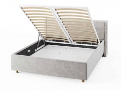 Кровати для спальни с мягким изголовьем и подъемным механизмом
