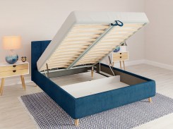 Купить подъемную кровать с высокими ножками в стиле минимализм в интернет-магазине