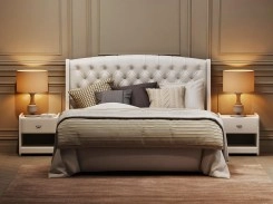 Интерьерная кровать Calipso с подъемным механизмом в стиле прованс