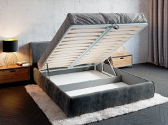Купить кровать с подъемным механизмом в стиле лофт в интернет-магазине
