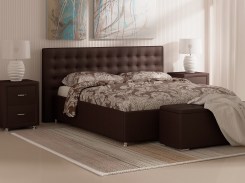Купить недорогую кровать из экокожи в интернет-магазине